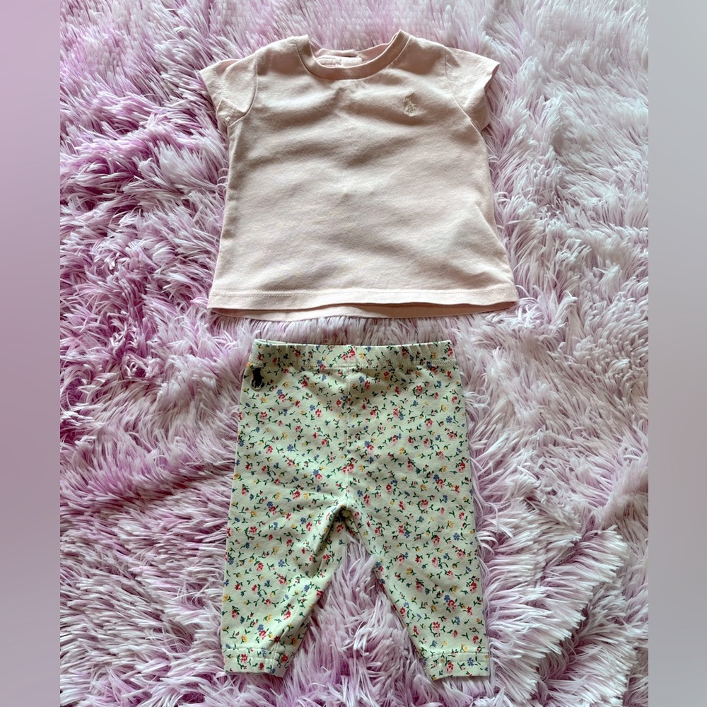 🛍️2/$10‼️🛍️Ralph Lauren baby girl outfit